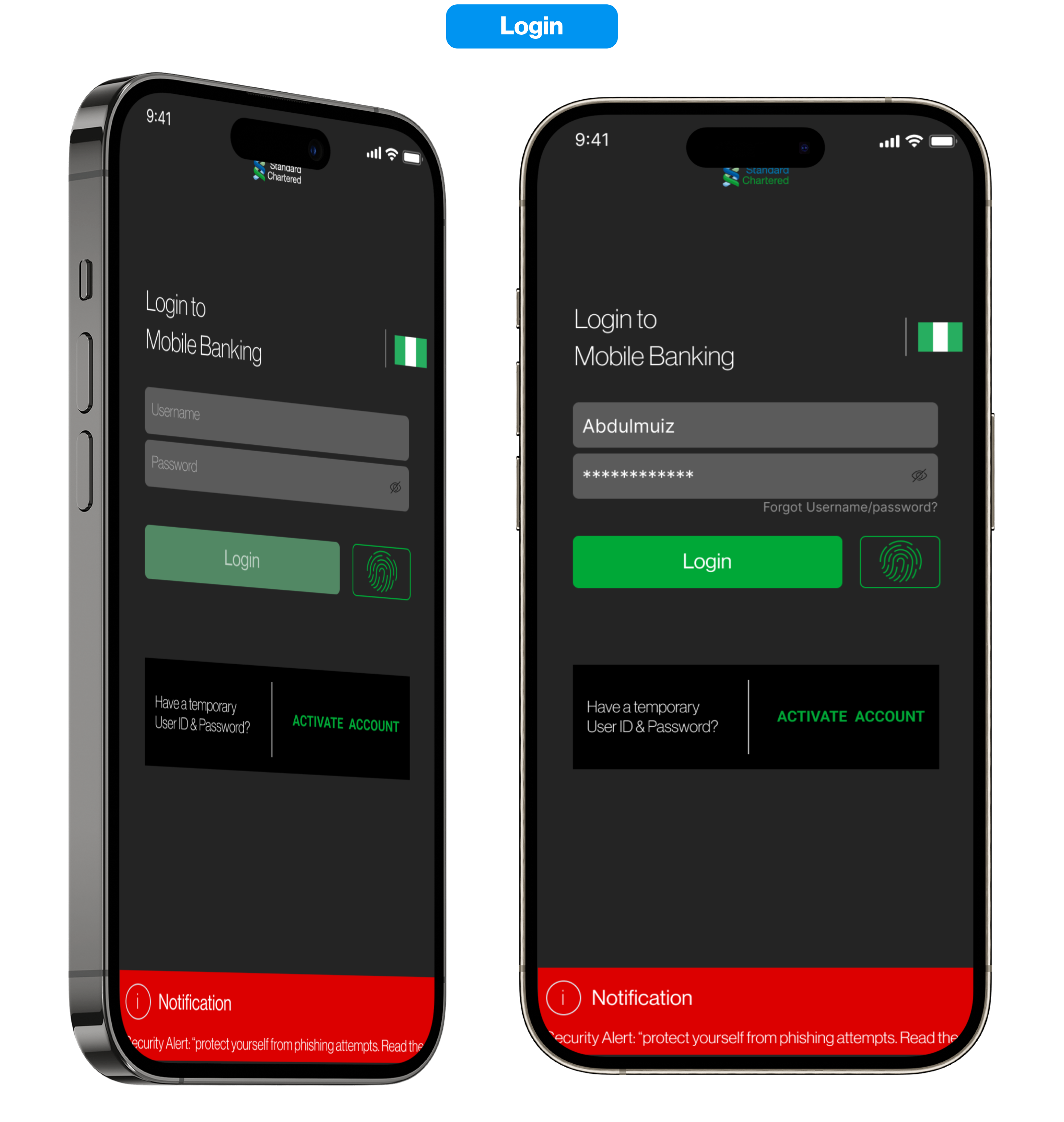 Standard Chartered Nigeria Mobile App by Abdulmuiz Abdulsalam Olalekan on Dribbble