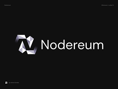 Nodereum bitcoin black brand branding crypto design ethereum graphic design icon identity logo logo design mark vector white