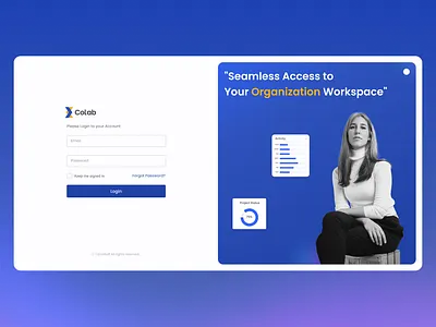 Login Page - Colab form graphic design login trending ui uiux visual