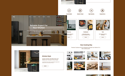 Kitchen Expert - Web Design design graphic design ui ux