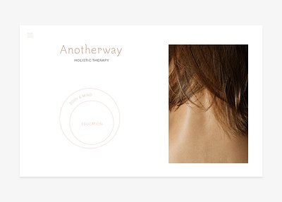 Anotherway_website body brand brand identity branding design illustration logo mind mobile spa therapy ui ux web design webdesign wellnes
