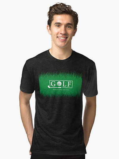 Golf freedom fun golf grass green leisure peace sports strong typography