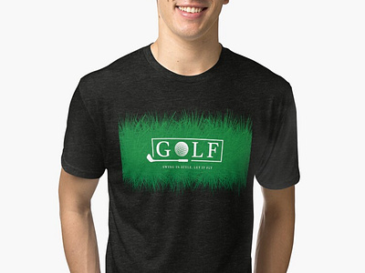 Golf freedom fun golf grass green leisure peace sports strong typography