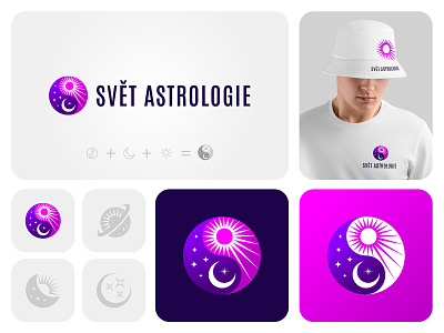 Logo Design for Astrology App astro astrology branding cre creative design horoscope inovative inspiration logo moon star zen