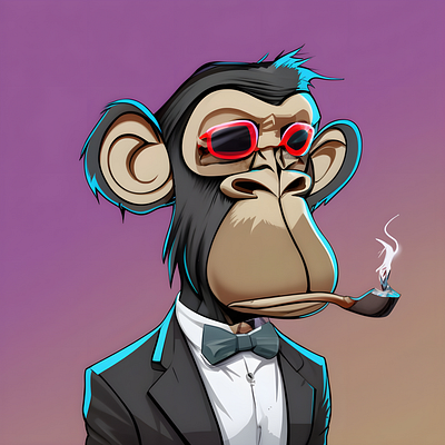 Gangster Monkey Design (13) Nft Style 3d branding graphic design logo