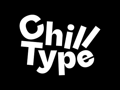 Chill Type characters chill design font fonts foundry graphic design type type design typography