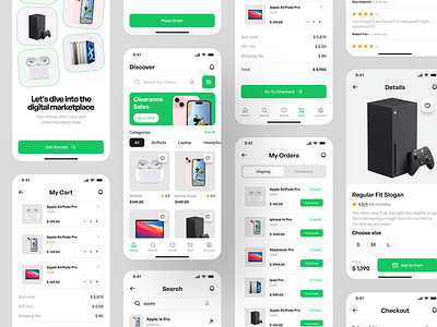 EloctroEase - Ecommerce Mobile App app app design ecommerce app ecommerce mobile eommerce mobile app online shop shop store ui