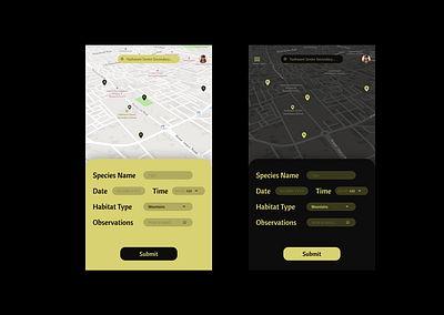 Day 20/100 - Location Tracker app app design behance dailyui design dribbble figma location tracker pinterest ui uiux user experience user interface ux
