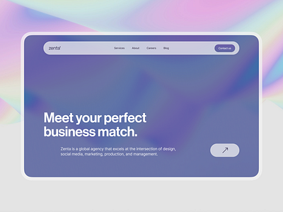 Hero section – Agency Website agency branding design digitalagency identity logo ui ux vector web website
