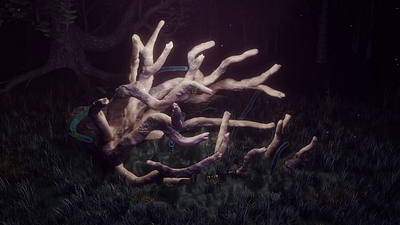 Fairy Encounters: A Digital Forest Animation 3d animation design motion graphics