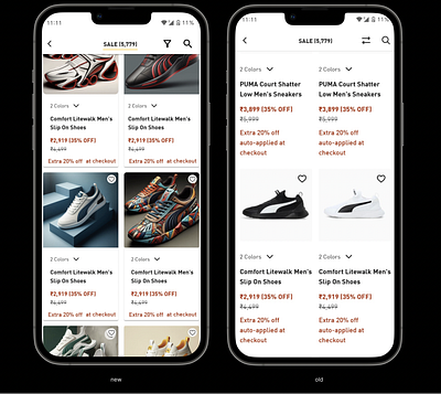 Puma product page redesign app design ecommerce online shopping puma shopping ui design ux design