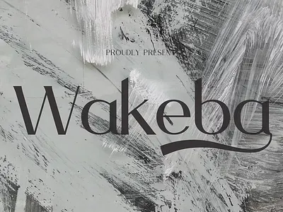 Wakeba Serif Font design elegant font illustration logo luxury minimal modern typeface typography vector