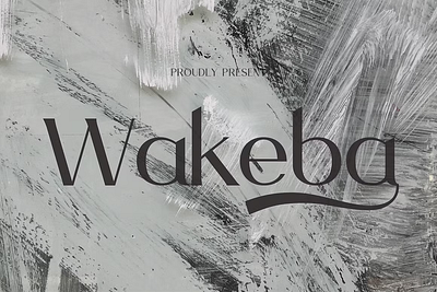 Wakeba Serif Font design elegant font illustration logo luxury minimal modern typeface typography vector