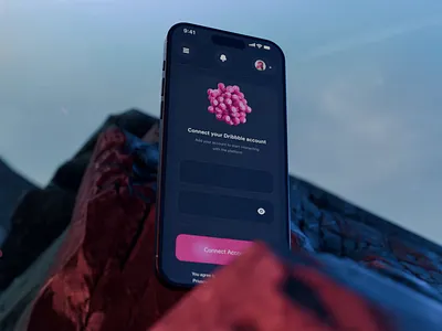 Connect account form | Artlift analytics app application connect account cool app marketing tool mobile interface portfolio marketing