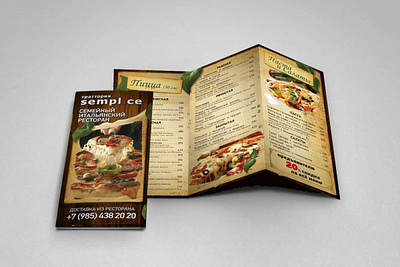 Booklet format for restaurant format design graphic design illustration minimal typography vector