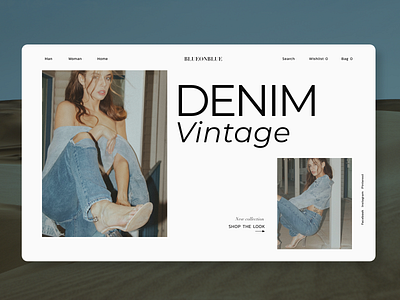 Denim Vintage web design