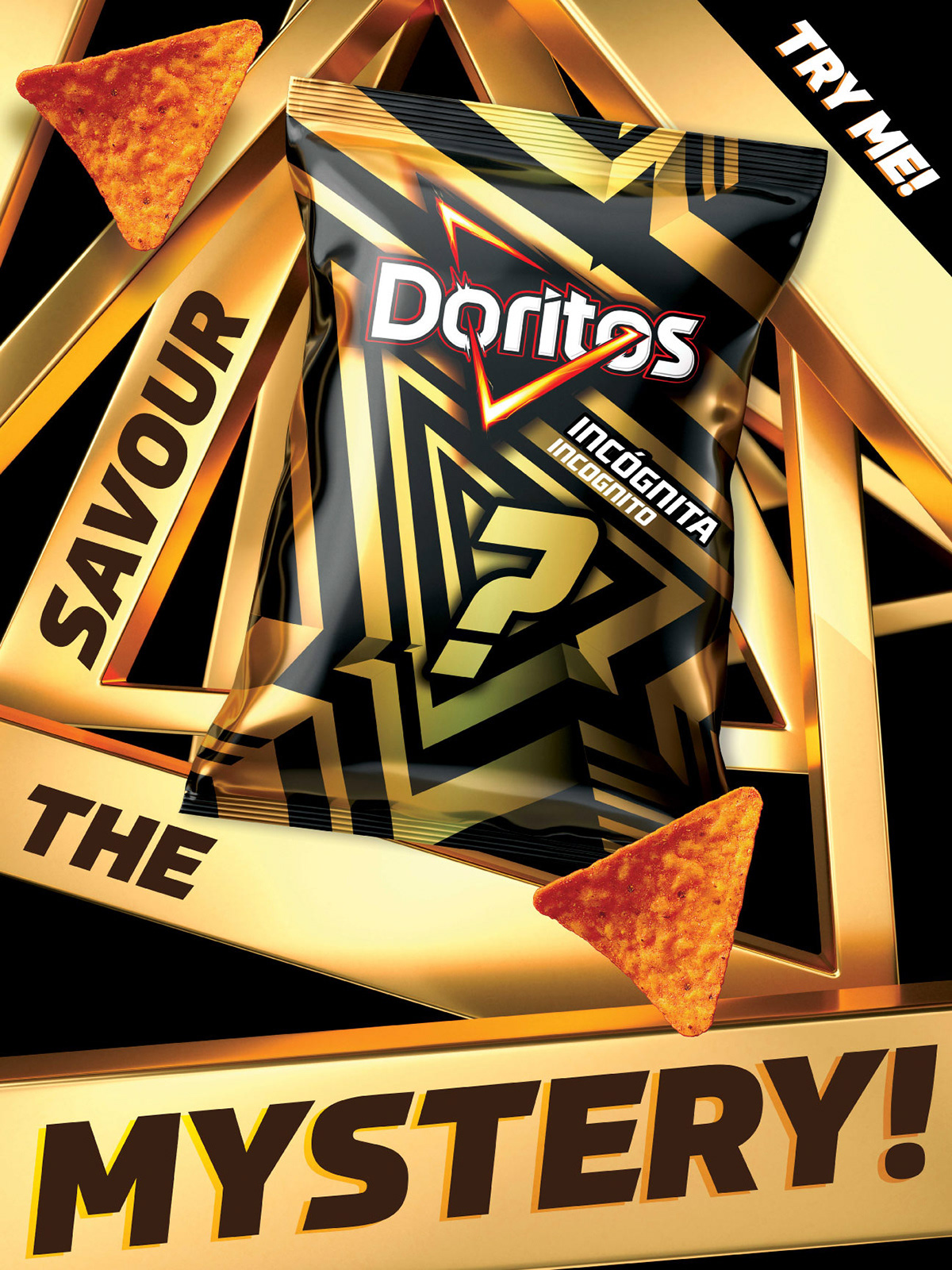 Doritos Incognito In-Store Promotion graphic design