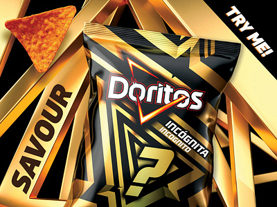 Doritos Incognito In-Store Promotion graphic design