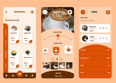 STARCOFFEE App design starcoffee app design