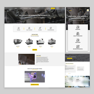 Universal Machining and Engineering LTD branding ui