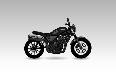 Motorcycle illustration design graphic design illustration motorcycle vector