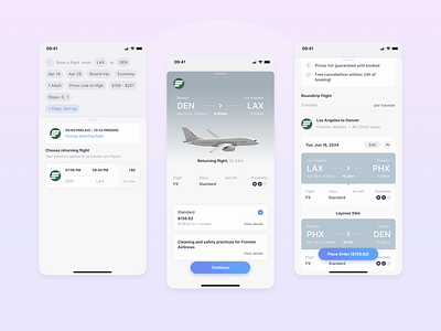 Flight Booking App UI Concept app design ui