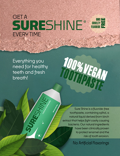 SureShine Toothpaste Campaign advertisement digital art graphic design illustration print ad