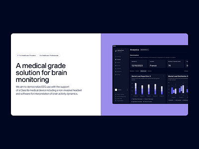 myBrain Tech | Website Redesign activity analytics brain branding cancer chart dashboard eeg health interface medicine mental health neuroscience ui web