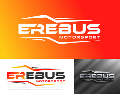 EREBUS MOTORSPORT - Logo Design bold logo logo logo design modren logo motorsport logo professional logo sports logo