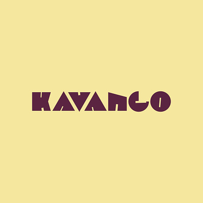 Kavango lettering typography