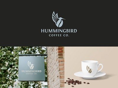 Hummingbird Coffee bird coffee branding coffee coffee logo graphic design hummingbird logo logo design