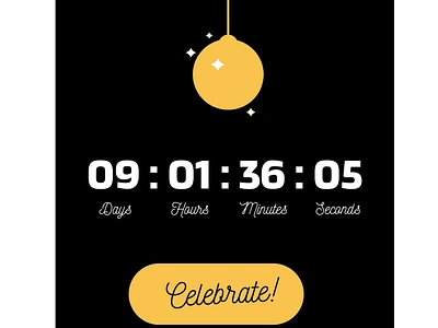 DailyUI 014 / Countdown Timer app app design branding countdown timer daily ui 014 dailyui dailyui 014 graphc design new year new years eve timer ui ui design ux