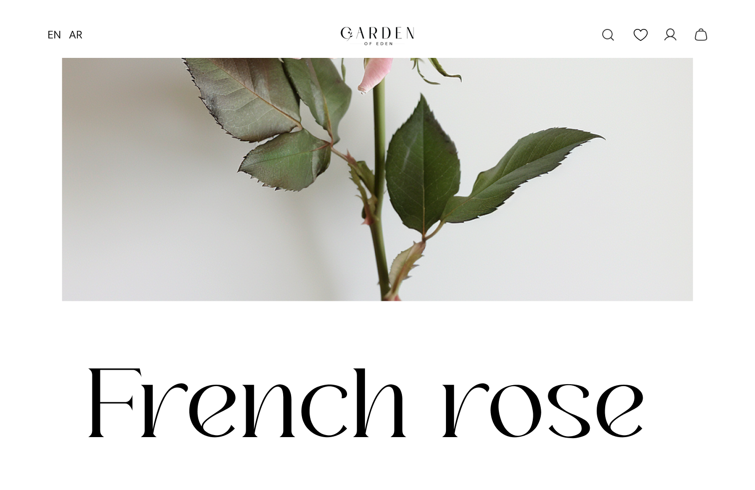Flowers Shop animation clean figma flower franch garden illustration minimal roses store ui uiux web web design