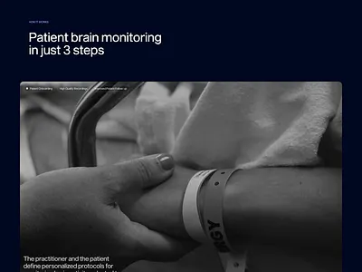 myBrain Tech | Website Redesign black brain eeg health interface med mental health neuroscience patient stress ui ux web