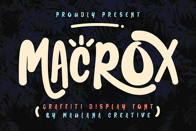 Macrox Graffiti Display Font animation awesome beauty branding font fonts graphic design handmade logo nostalgic