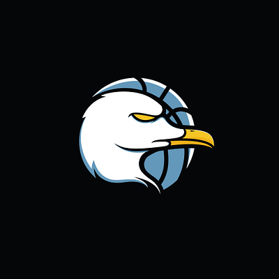 Seagull Basketball basketball designer drawing graphic design logo seagull