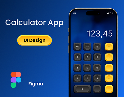 Calculator Mobile App UI Design