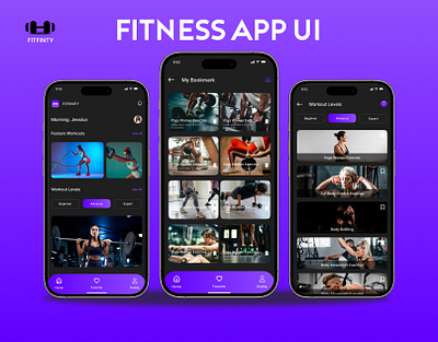 Fitness Mobile App UI Design - User Interface Design app design fitness app mobile app ui ui design user interface