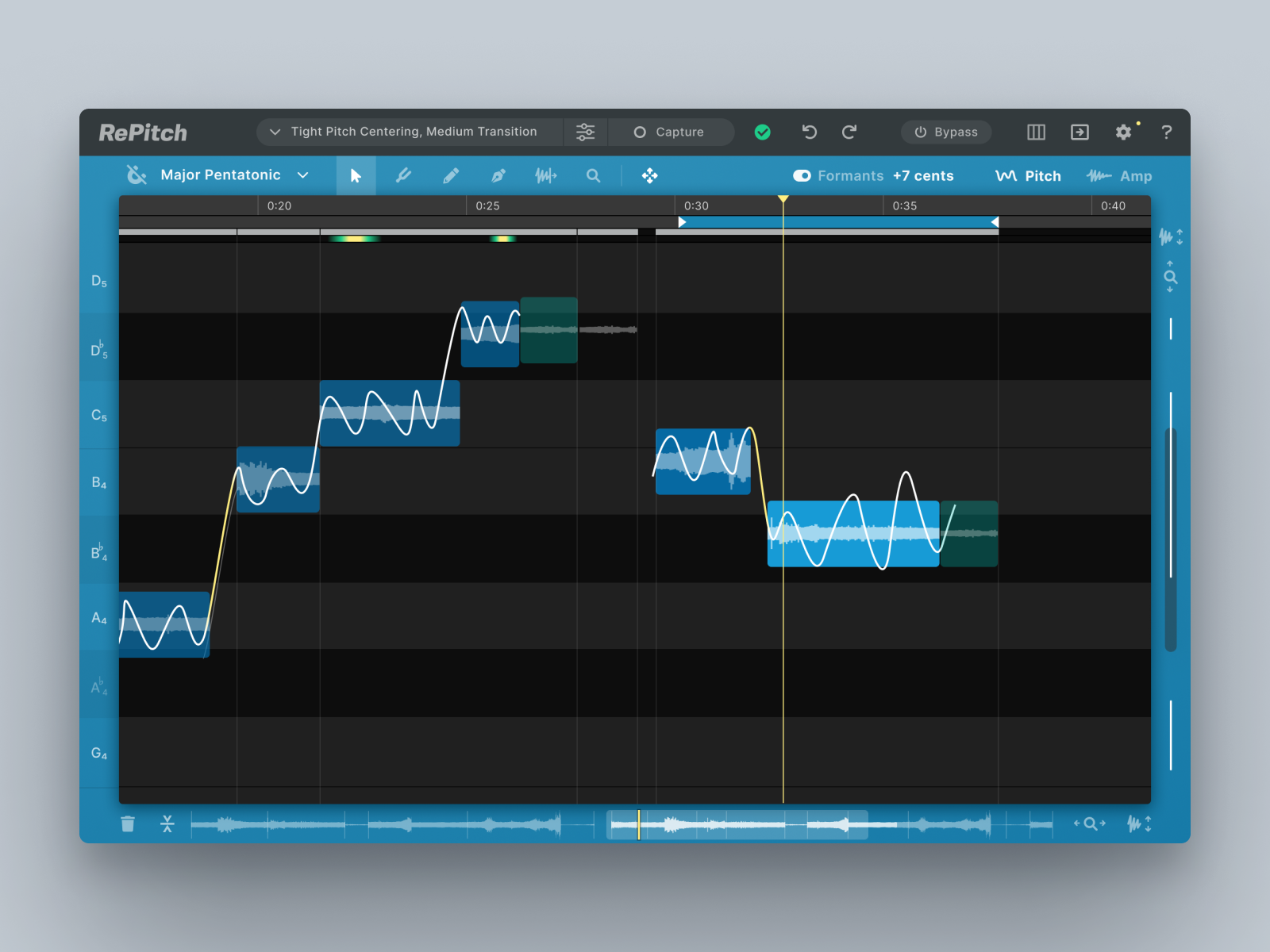 Synchro Arts RePitch audio landr music pitch plugin production synchro arts timing ui ux vocals vst warp