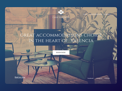 Casa Valencia logo design web design