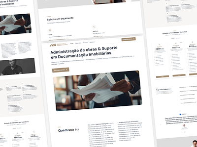 AR Administração Landing Page graphic design logo ui ux webflow website