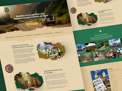 Terra Brasil branding graphic design landingpage travel ui website