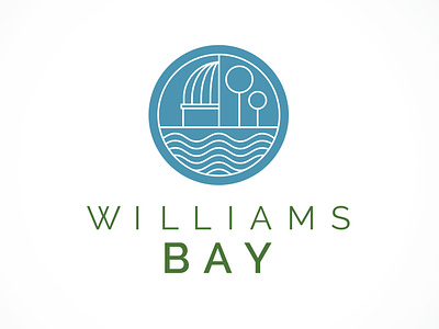 Williams Bay Logo, Branding and Website brand design branding design graphic design illustration logo logo design print design station stationary design ui vector website design