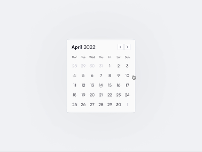 Multi-select Date Picker Component blue calendar clean design component date picker datepicker design figma interface minimal modern product design simple ui ux web design