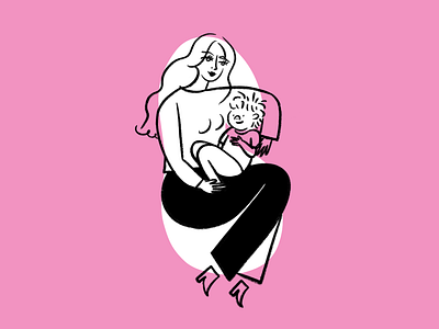 Me & Thee 💗 design doodle illo illustration lol love mom sketch toddler