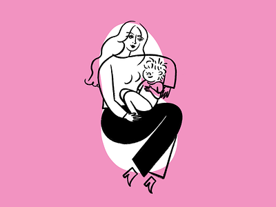 Me & Thee 💗 design doodle illo illustration lol love mom sketch toddler