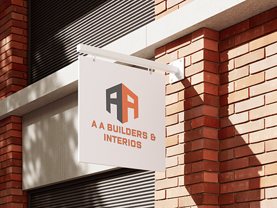 AA BUIULDERS & INTERIOS LOGO branding logo