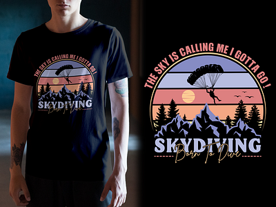 OUTDOOR SKYDIVING RETRO VINTAGE T-SHIRT DESIGN adrenalineapparel adventurefashion apparel clothing extremesportsfashion freefallapparel illustration jumpfashion outdooradventurewear outdoorsportswear parachutetees skydivedesigns skydiveenthusiast skydiverlife skydivingapparel skydivingcommunity skydivinggear skydivingstyle skydivingtshirts thrillseekerfashion