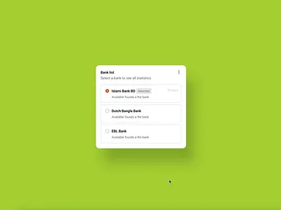 Switching UI Interaction bank branding crm design expense found interaction minimal saas ui ux