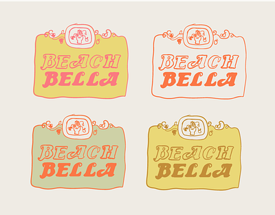 Beach Bella adobe illustrator branding graphic design illustration illustrator logo procreate